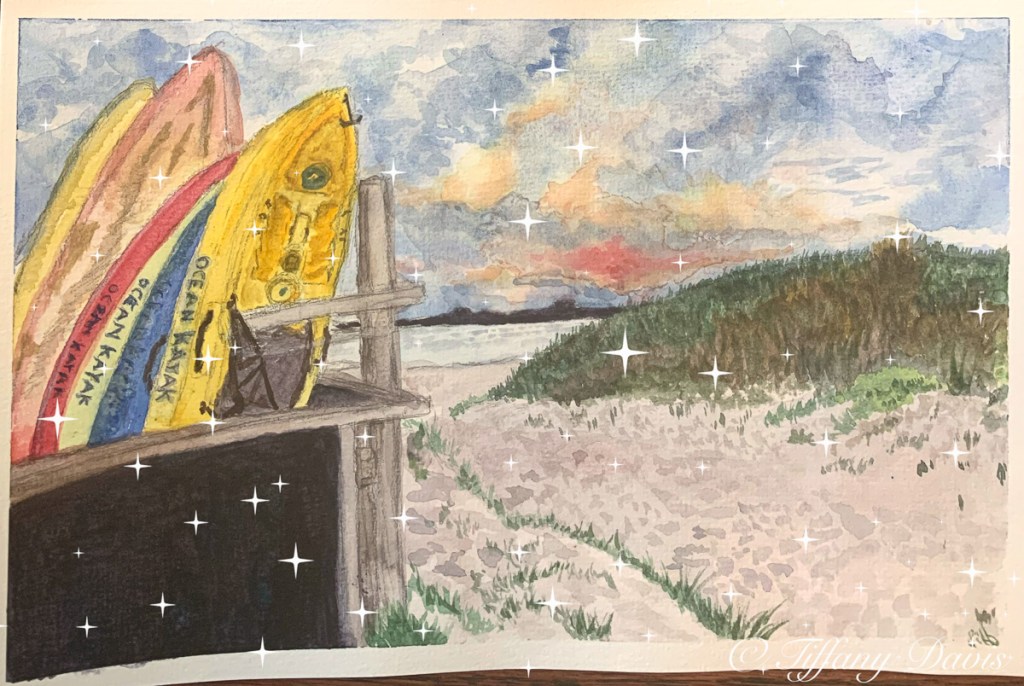 Kayak Watercolor